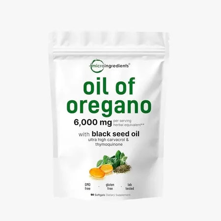 Aceite de Oregano 6000 mg x 90 Softgels - Sistema inmune y defensas