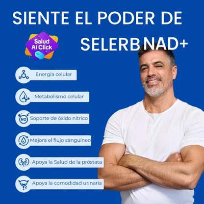 Selerb NAD+ Men’s – Energía Masculina, Rendimiento y Vitalidad Total 💪🔥