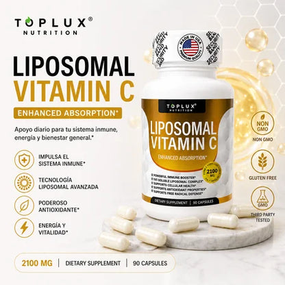 Vitamina C Liposomal 2100 mg – Máxima Absorción y Refuerzo Inmunológico